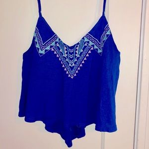 Royal Blue Tribal Print Tanktop